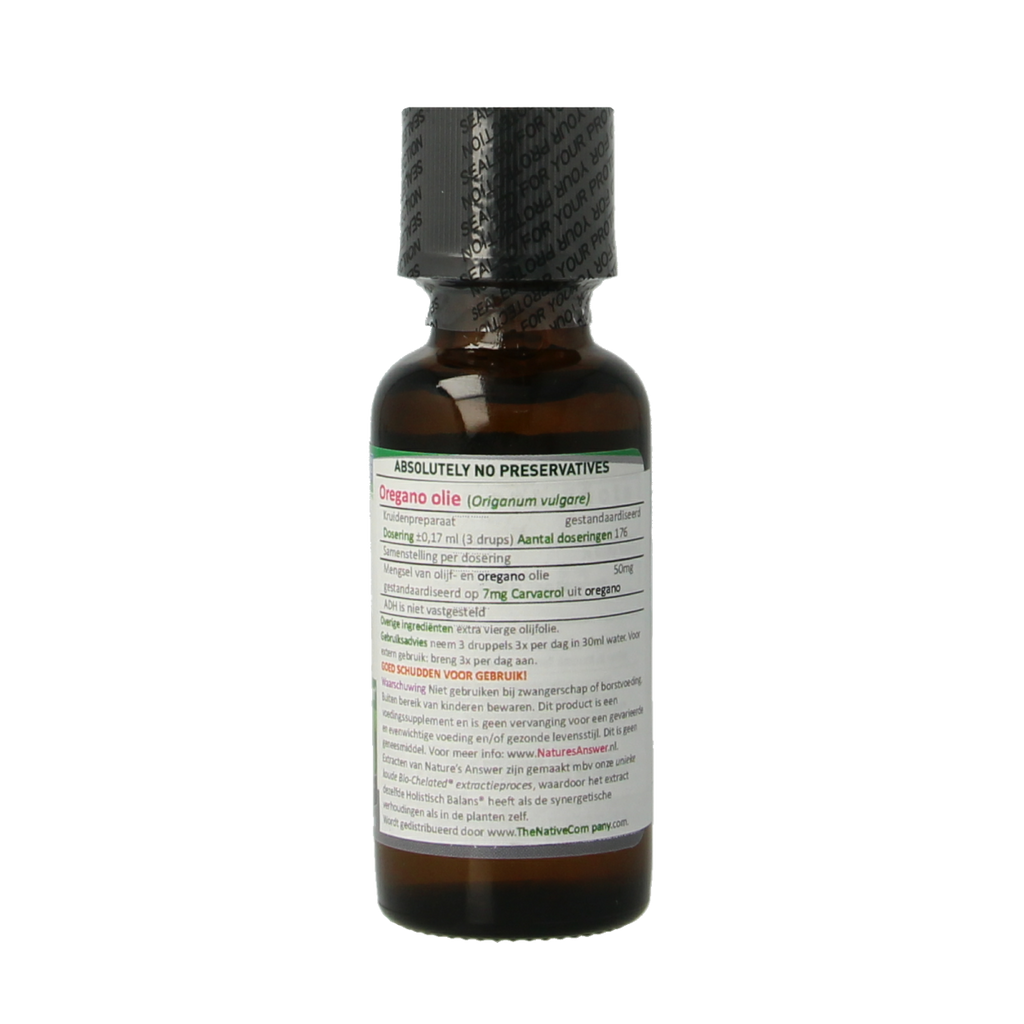 Natures Answer Oregano olie - 50% carvacrol 30.00 Milliliter