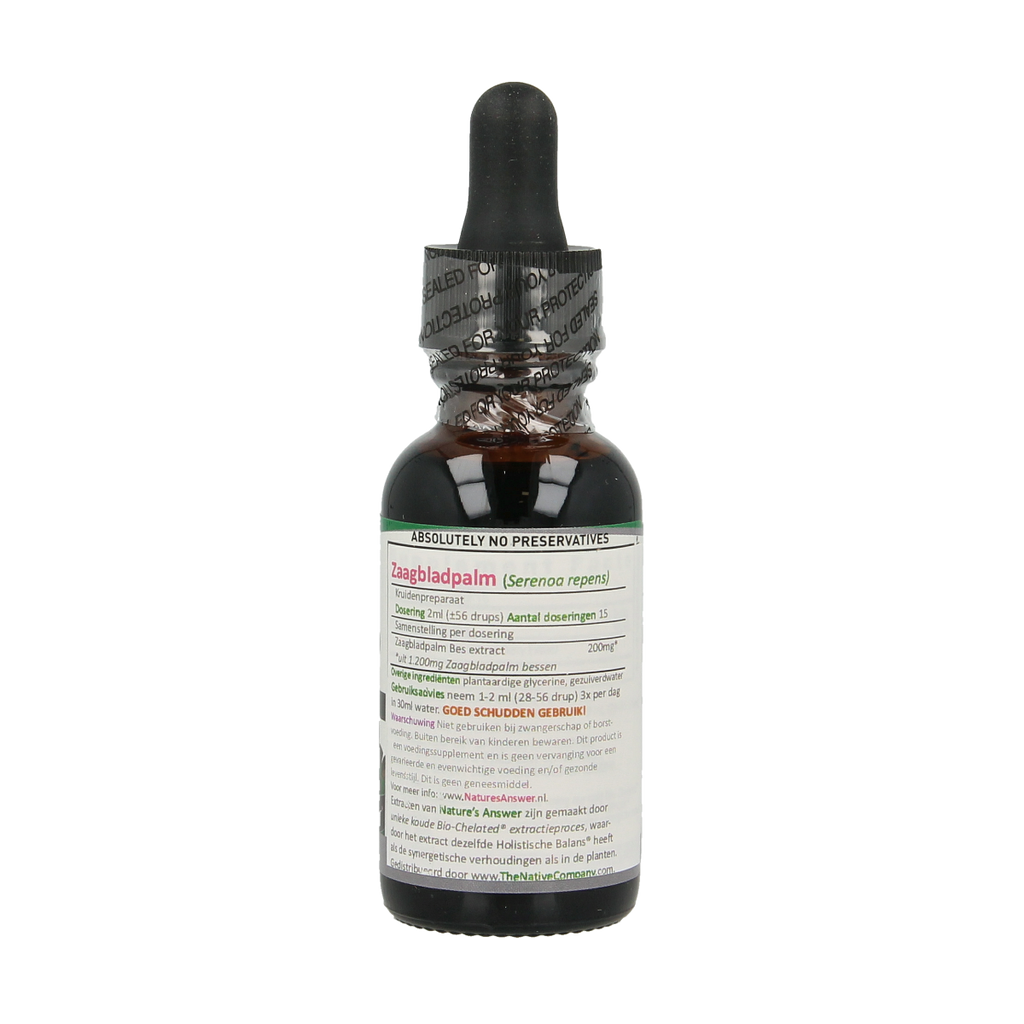 Natures Answer Saw Palmetto extract alcoholvrij 30.00 Milliliter