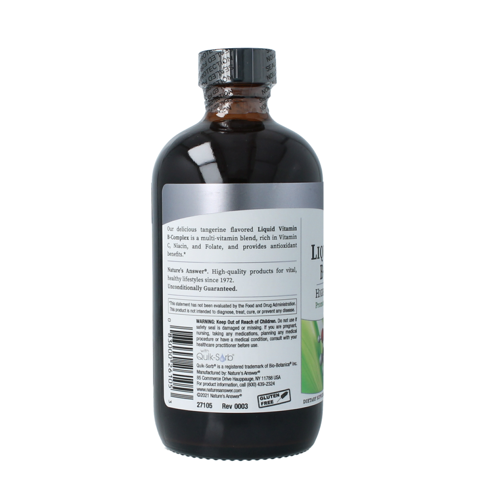 Natures Answer Vloeibaar Vitamine B-complex - Liquid Vitamin B 240.00 Milliliter
