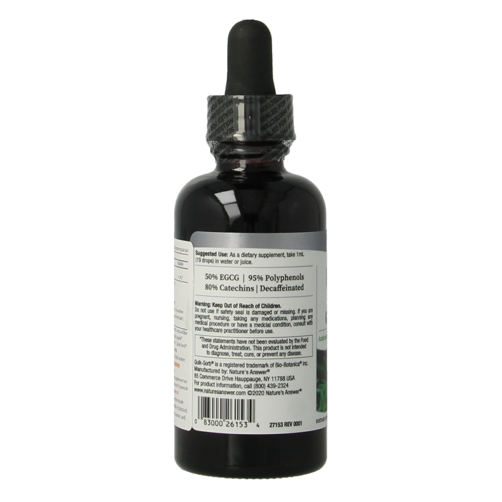 Natures Answer Groene thee extract alcoholvrij met 50% EGCG 60.00 Milliliter