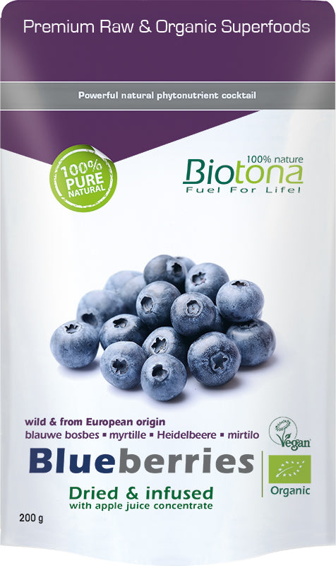 Biotona Blueberries dried infusion bio 200.00 Gram