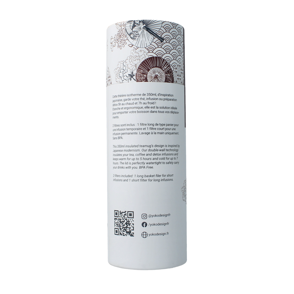 Yoko Drinkfles Japan & theefilter isotherm 350ml 1.00 Stuks