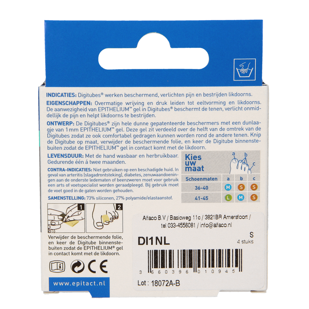 Epitact Digitube S 5cm 4.00 Stuks