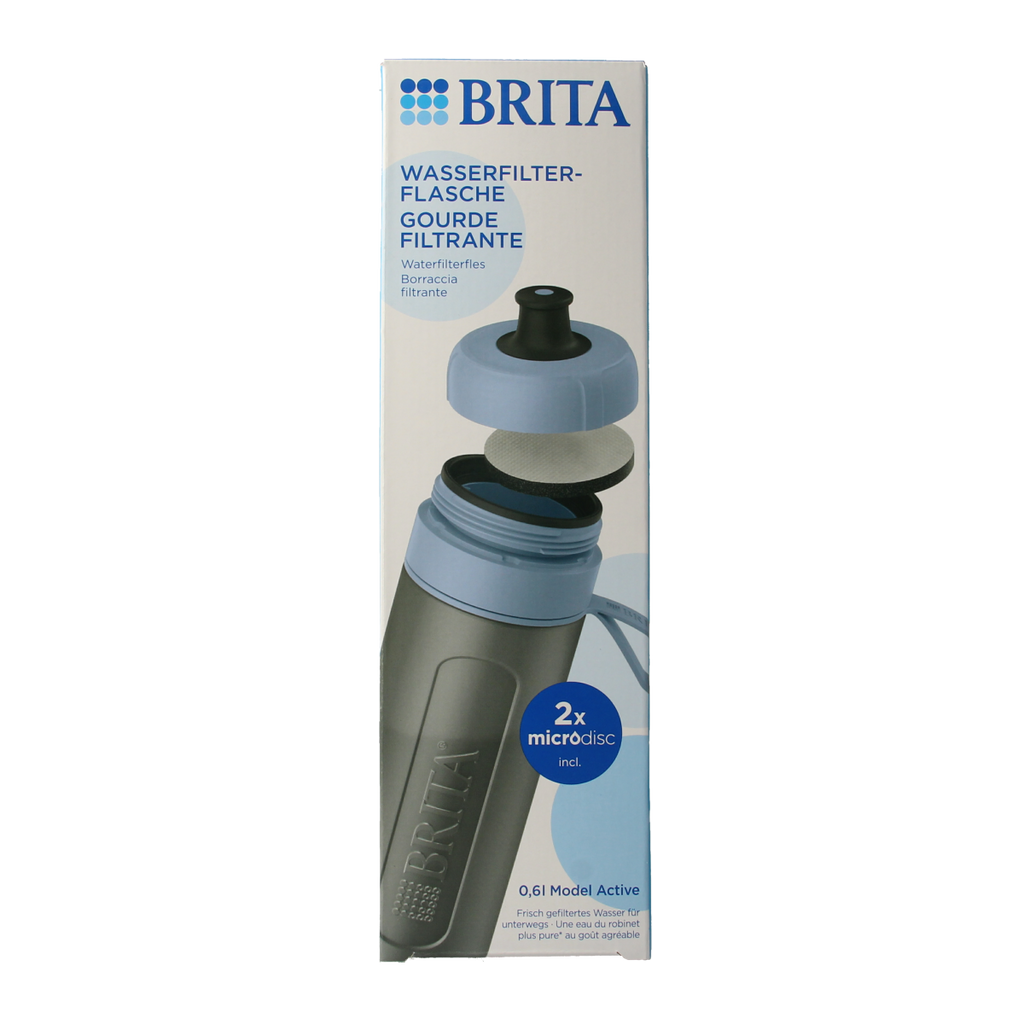 Brita Waterfles active donkerblauw 1.00 Stuks