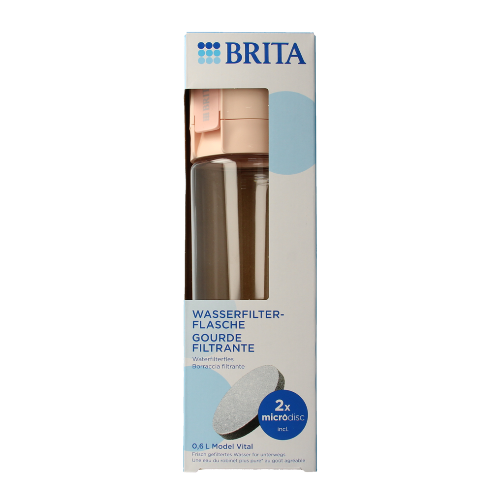 Brita BRITA waterfilterfles apricot 3.00 Stuks