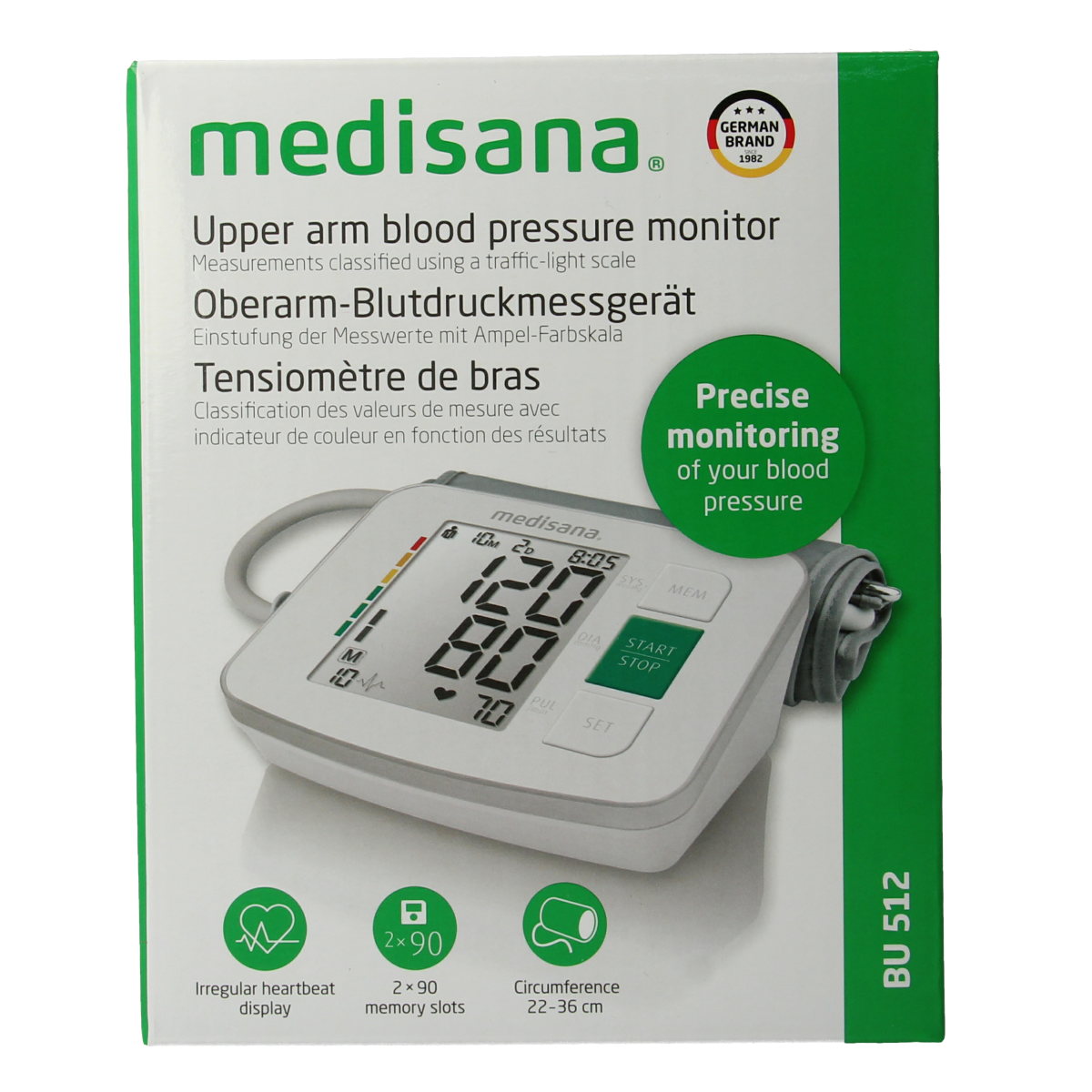 Medisana Bloeddrukmeter bovenarm BU512 1.00 Stuks