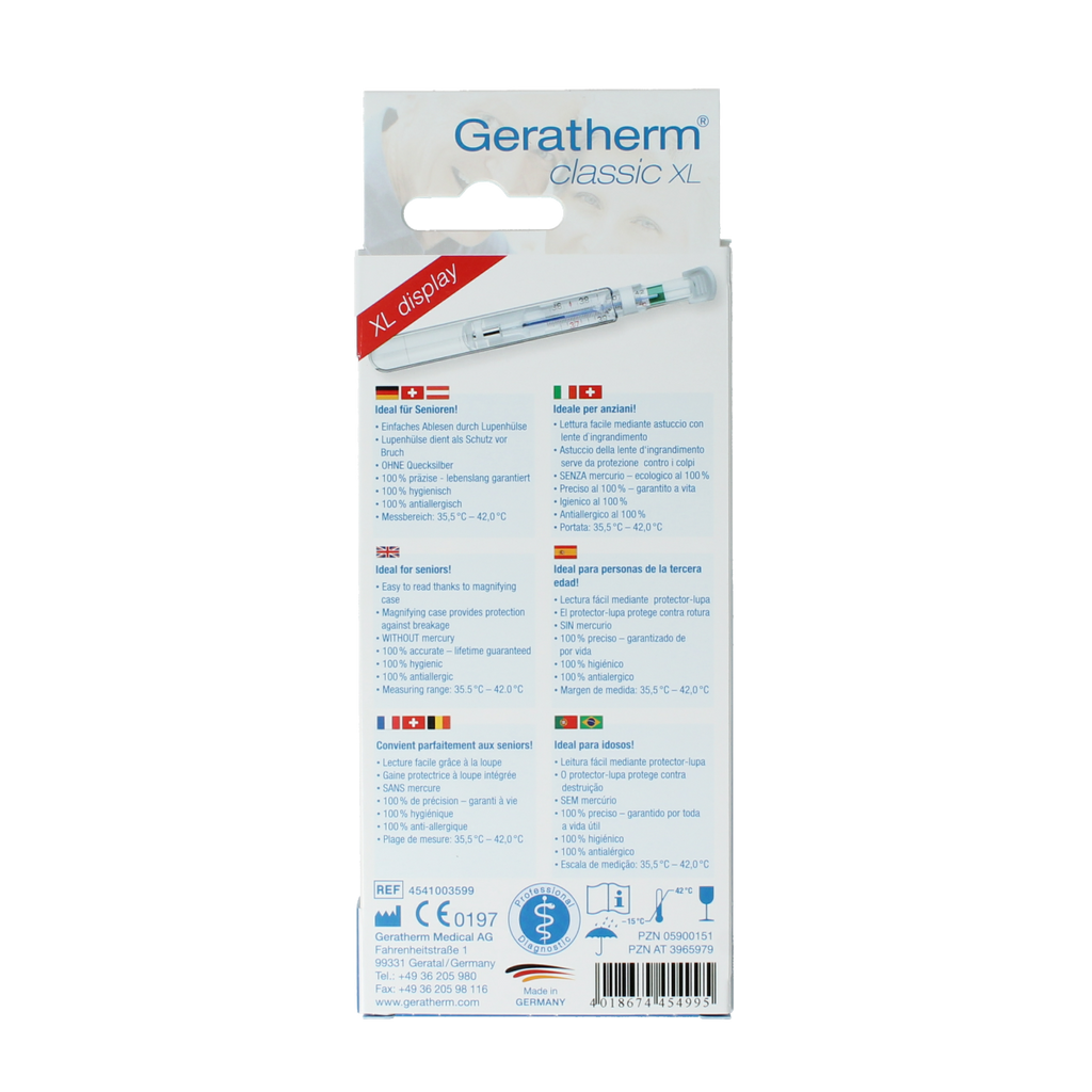 Geratherm Thermometer classic XL 1.00 Stuks