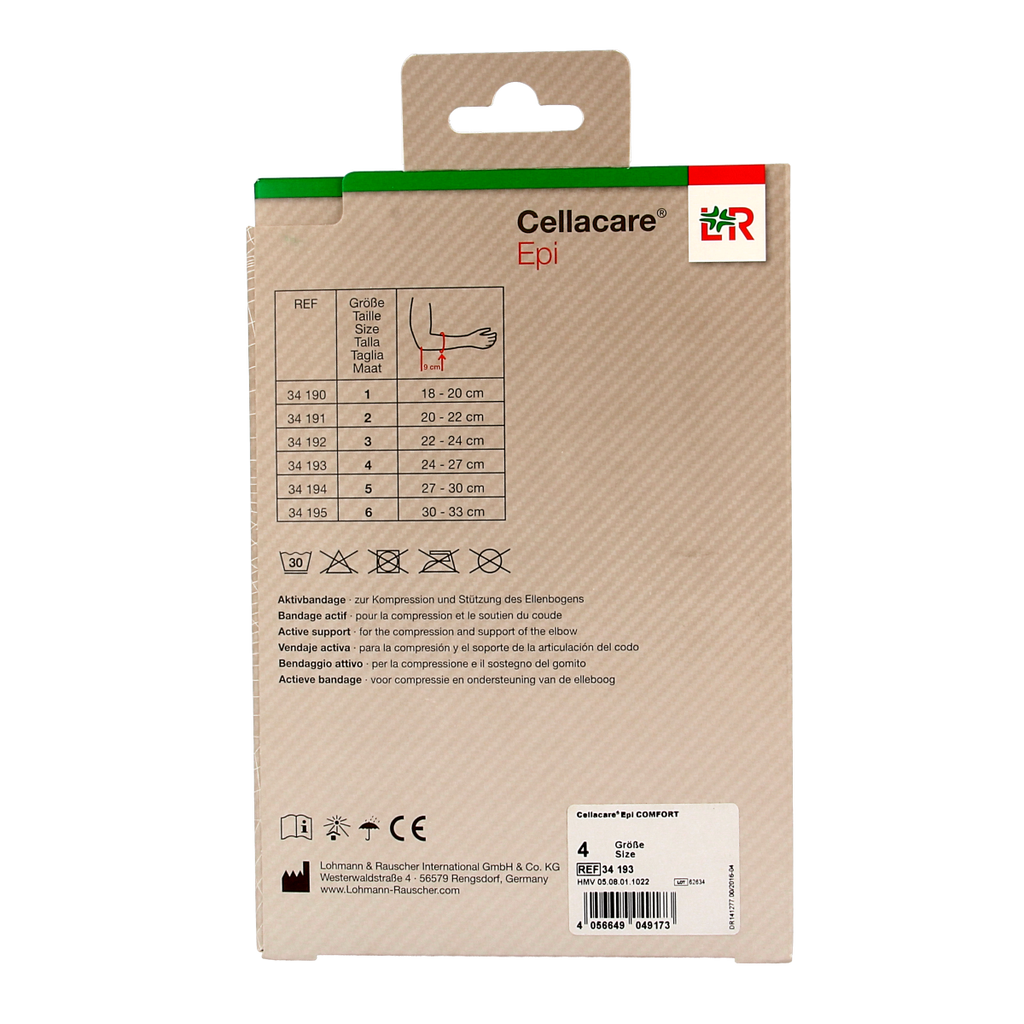 Cellacare Epi comfort elleboogbandage maat 4  1.00 Stuks