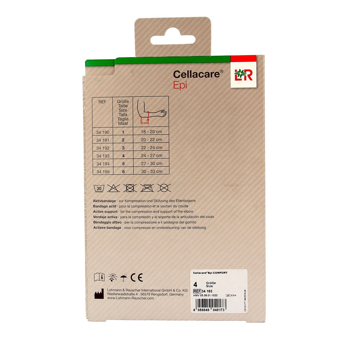 Cellacare Epi comfort elleboogbandage maat 4  1.00 Stuks