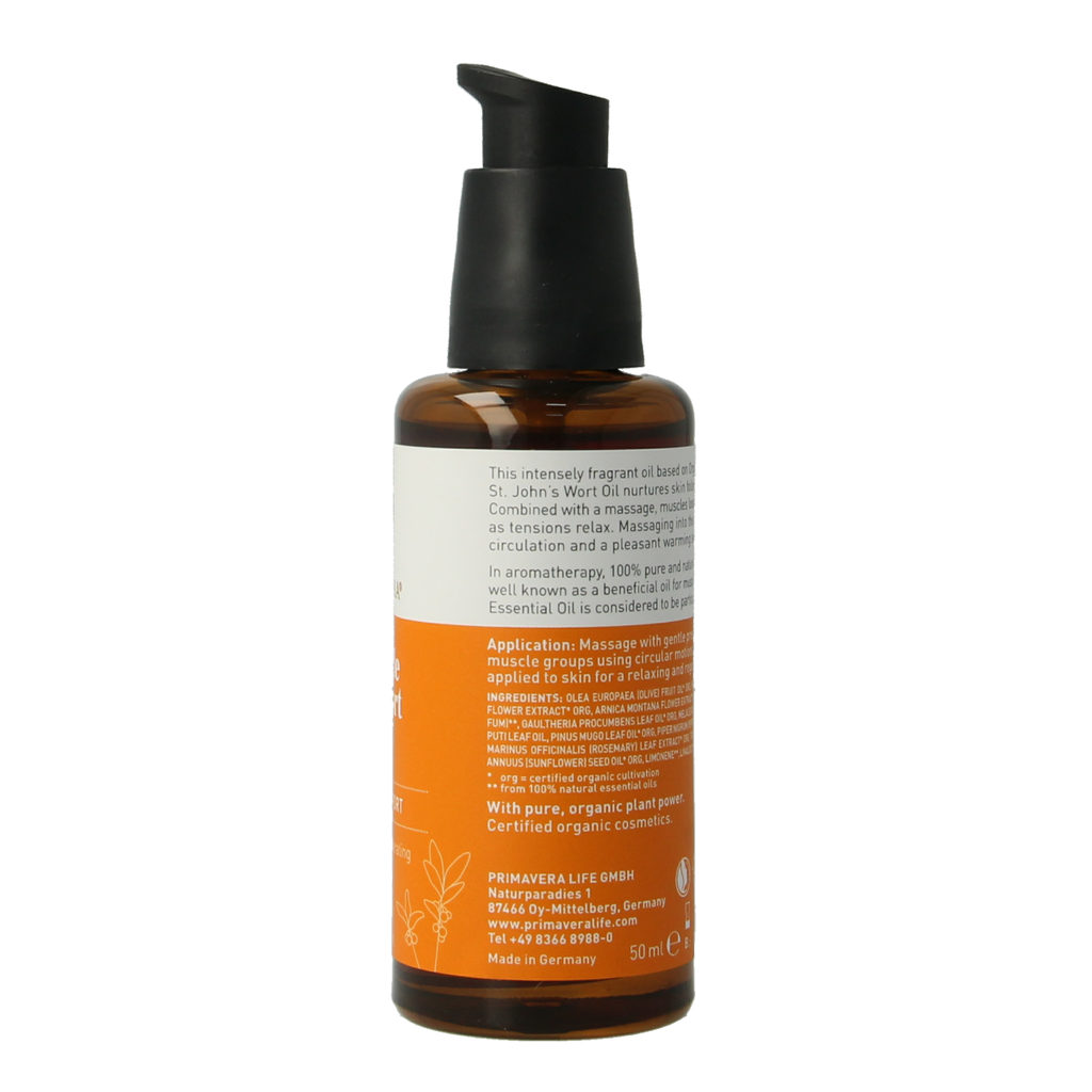 Primavera Muscle comfort rub bio 50.00 Milliliter