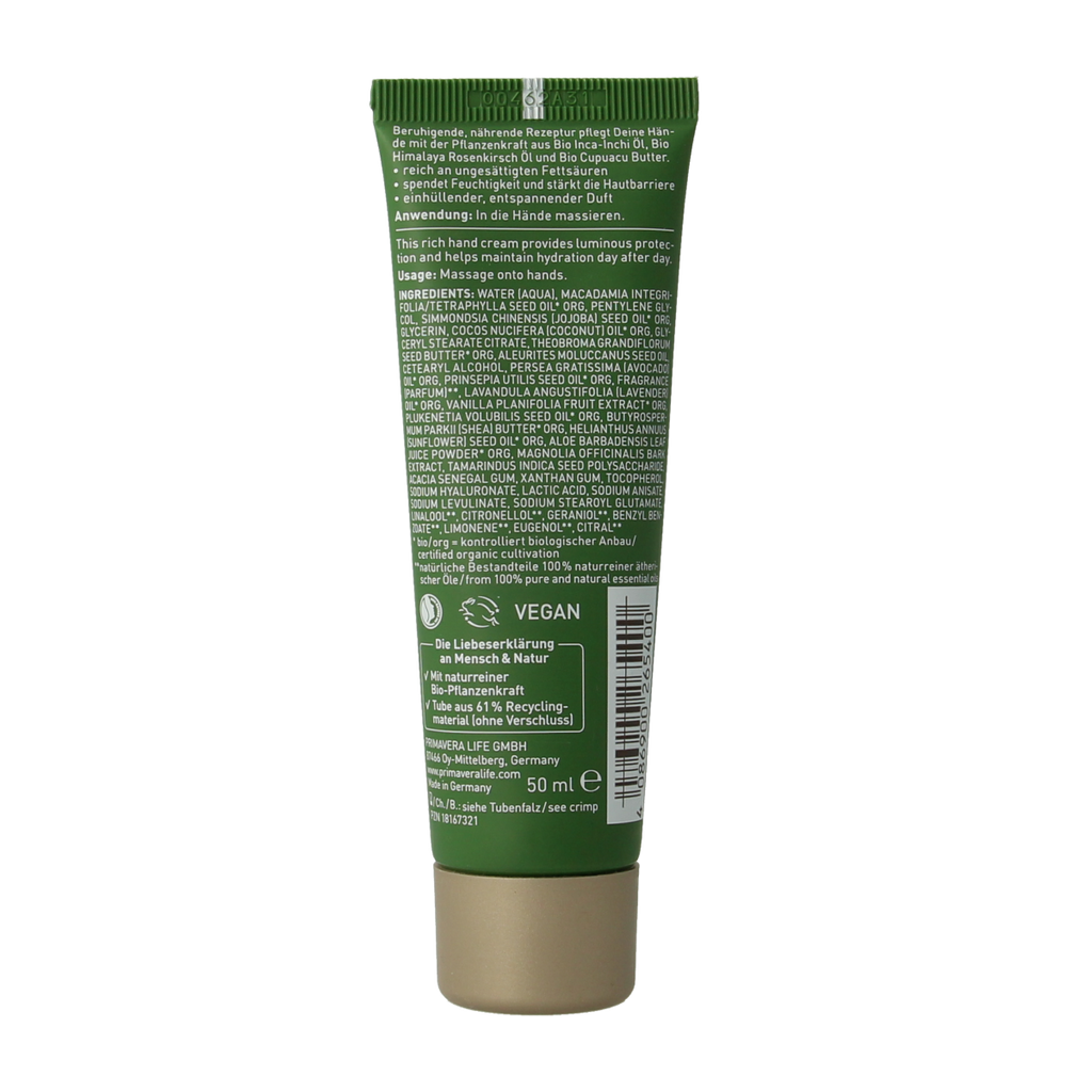 Primavera Relaxing hand cream 50.00 Milliliter