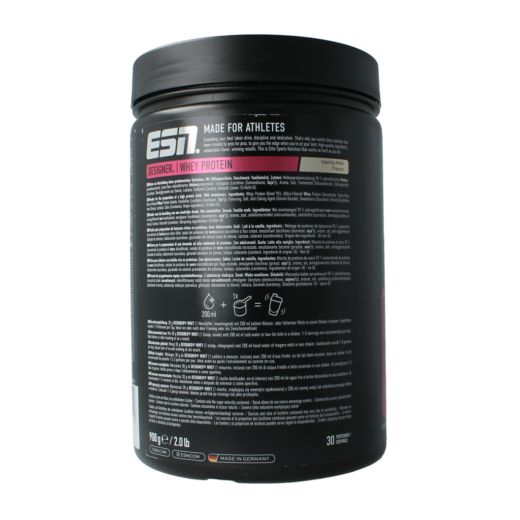 ESN Designer whey vanilla milk 908.00 Gram