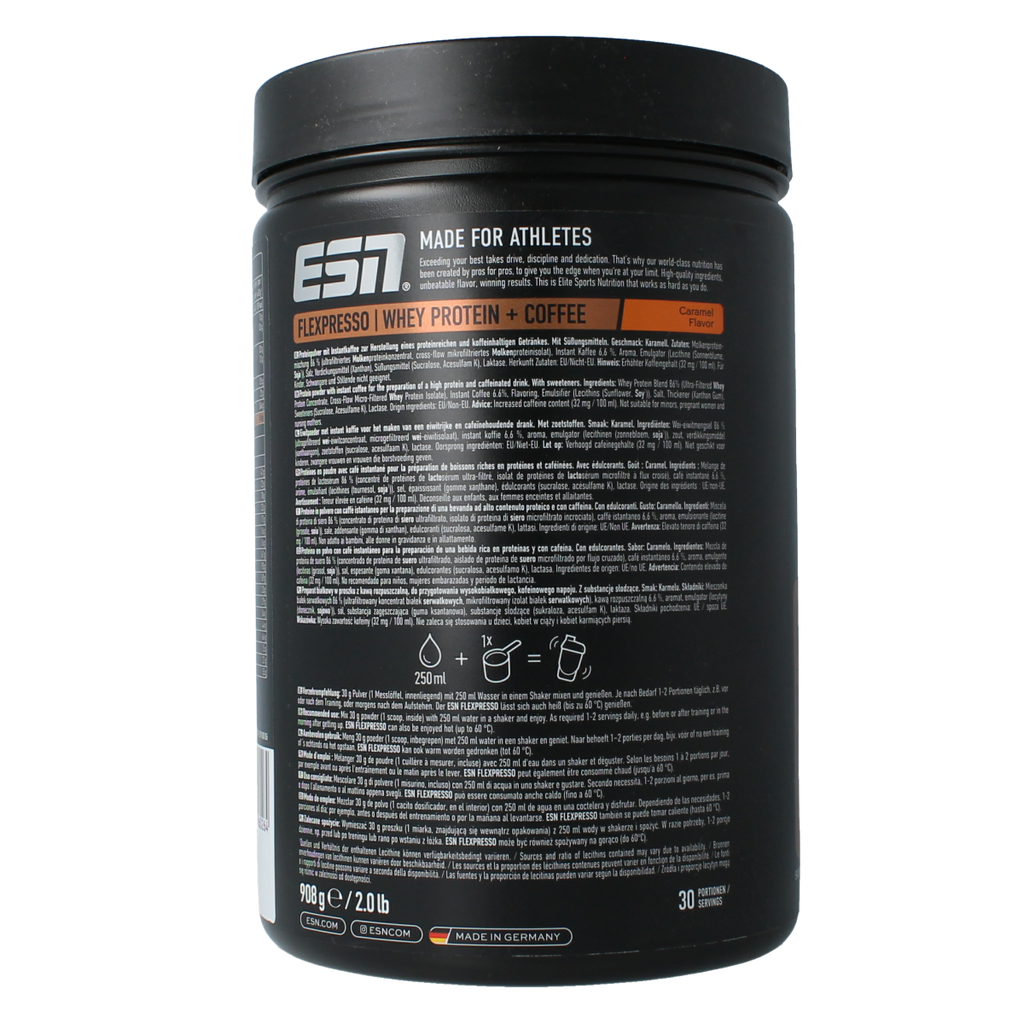 ESN Flexpresso protein coffee - caramel flavour 908.00 Gram