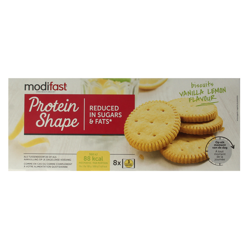 Modifast Proteine shape biscuits vanilla and lemon 156.00 Gram