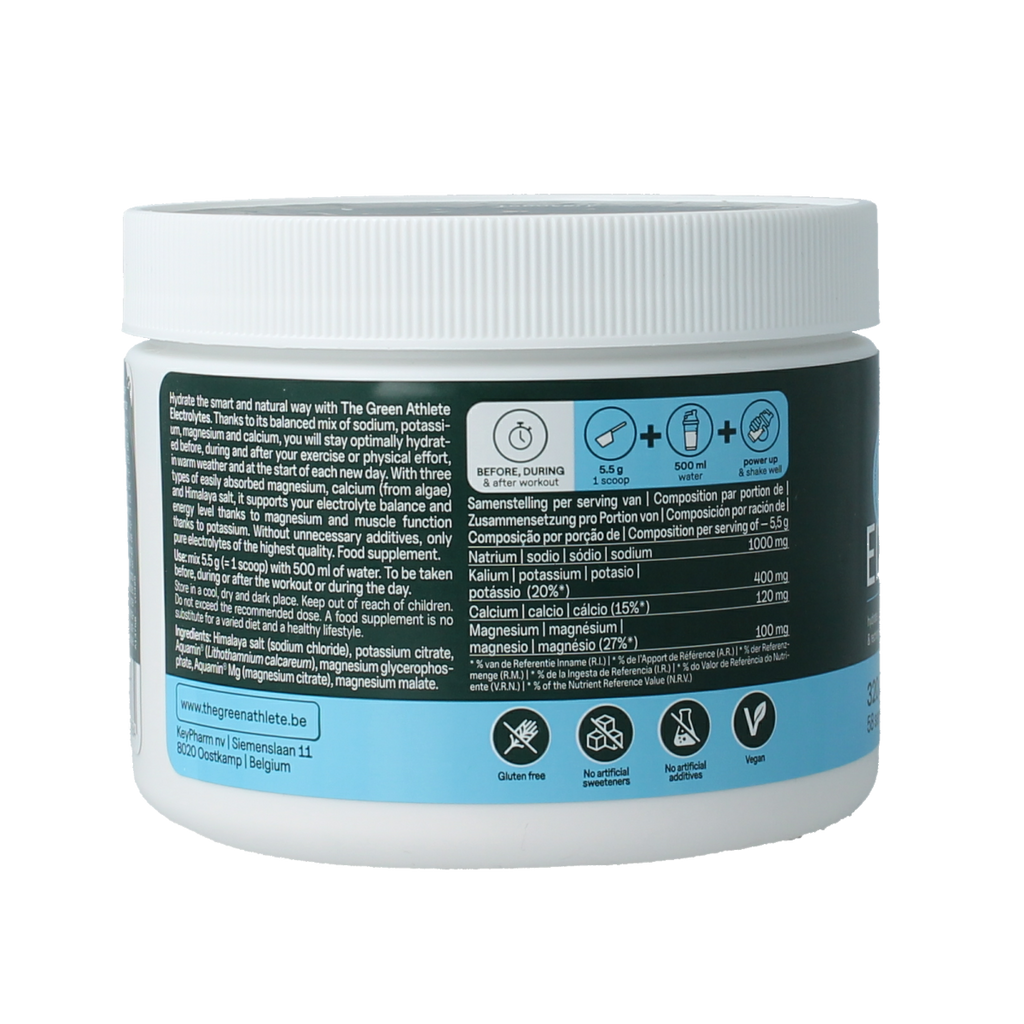 The Green Athlete Electrolytes pure 320.00 Gram