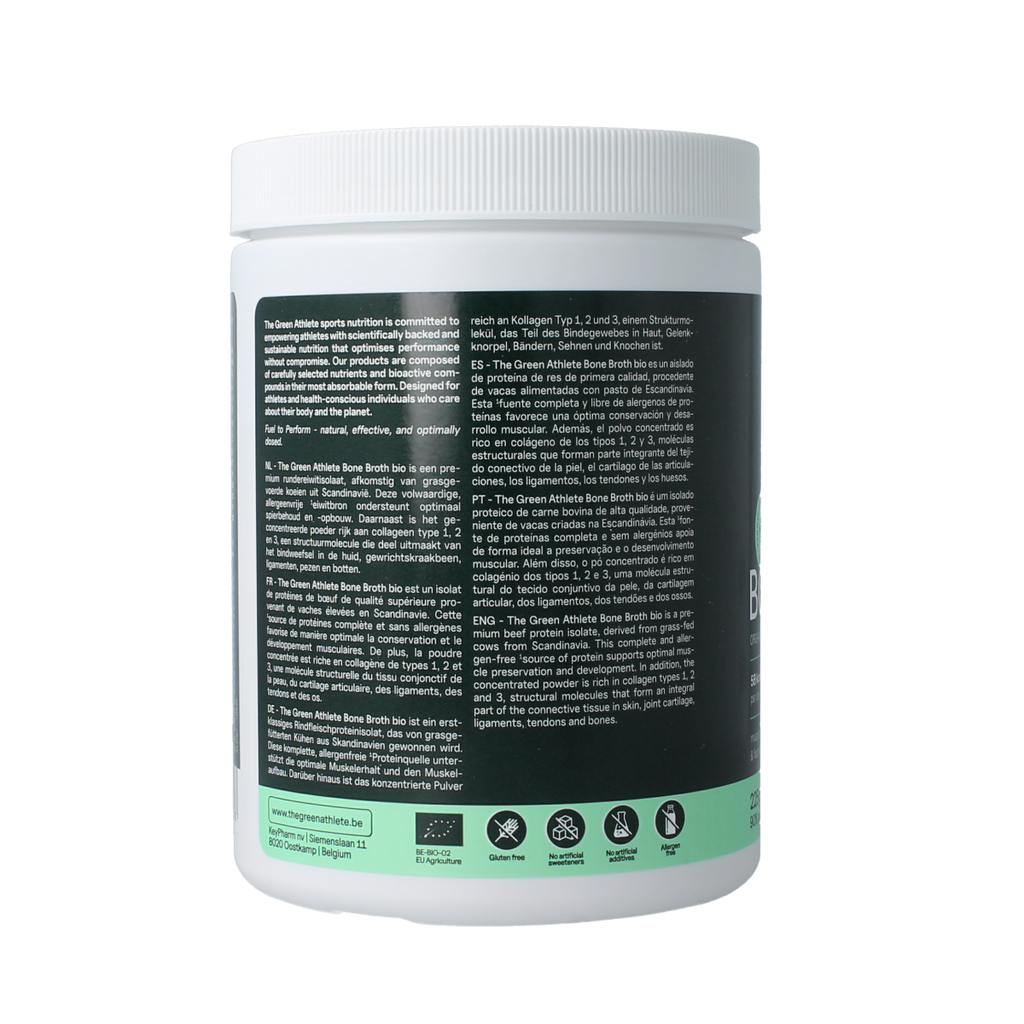 The Green Athlete Beef bone broth bio 225.00 Gram