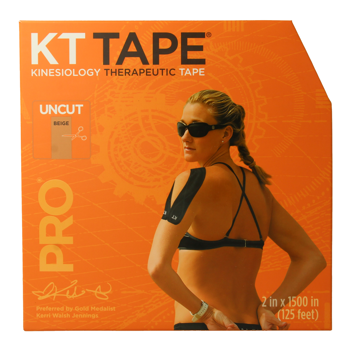 KT Tape Jumbo pro roll 38 meter beige uncut 1.00 Stuks