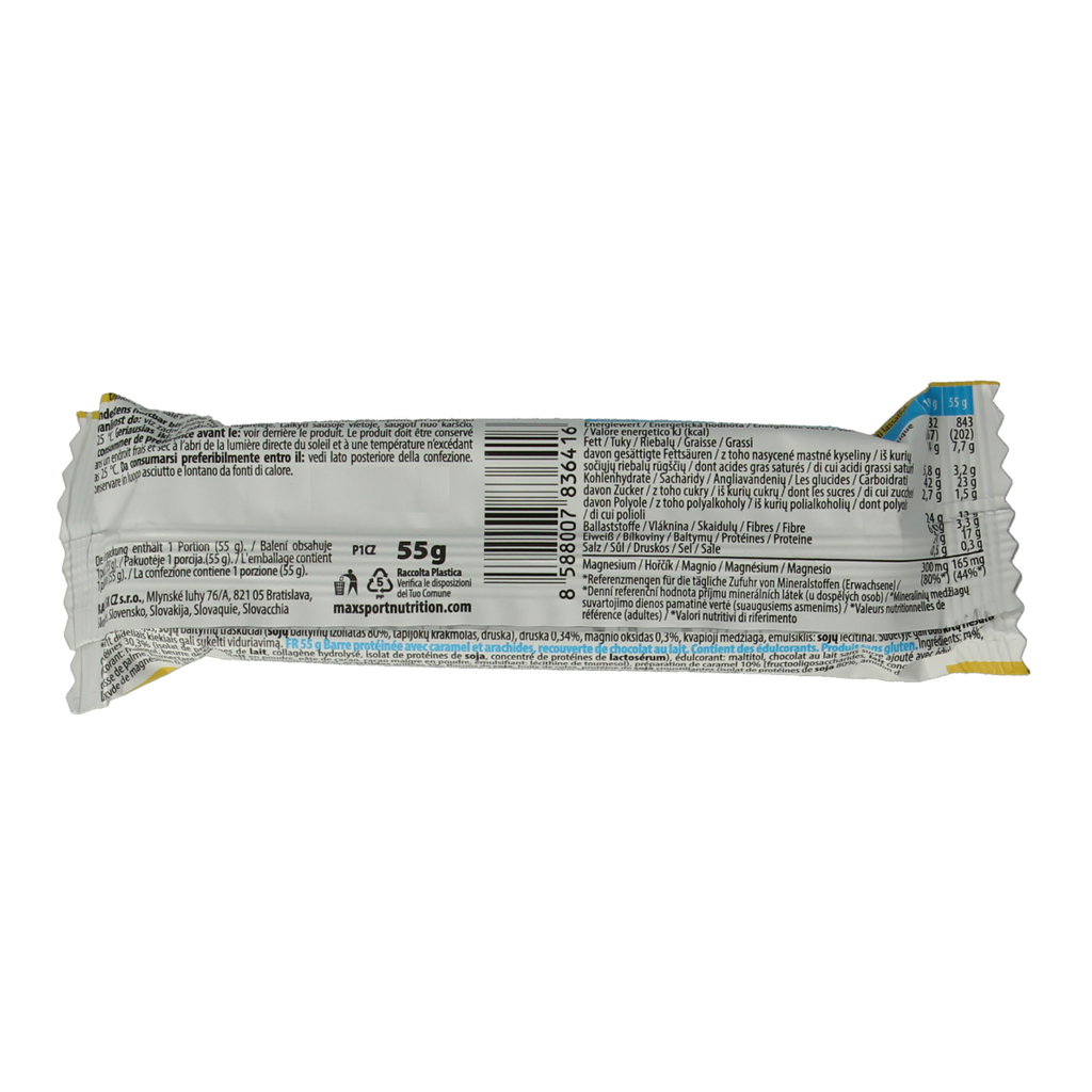 Max Sport Protein infinity reep salty caramel-peanut 55.00 Gram