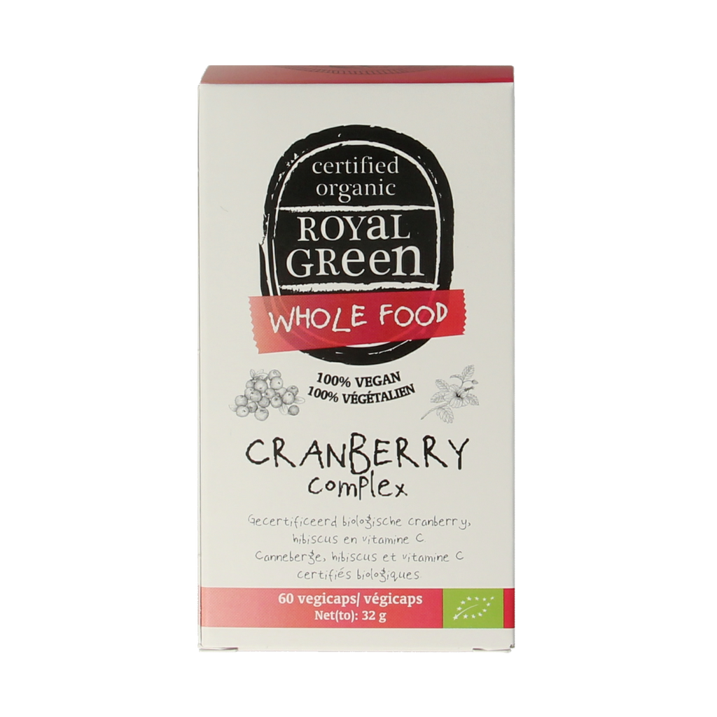 Royal Green Cranberry complex bio 60.00 Vegetarische capsules