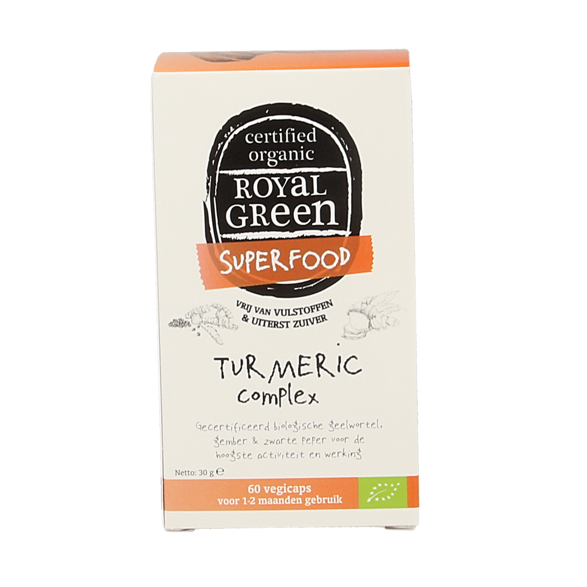 Royal Green Turmeric complex bio 60.00 Vegetarische capsules