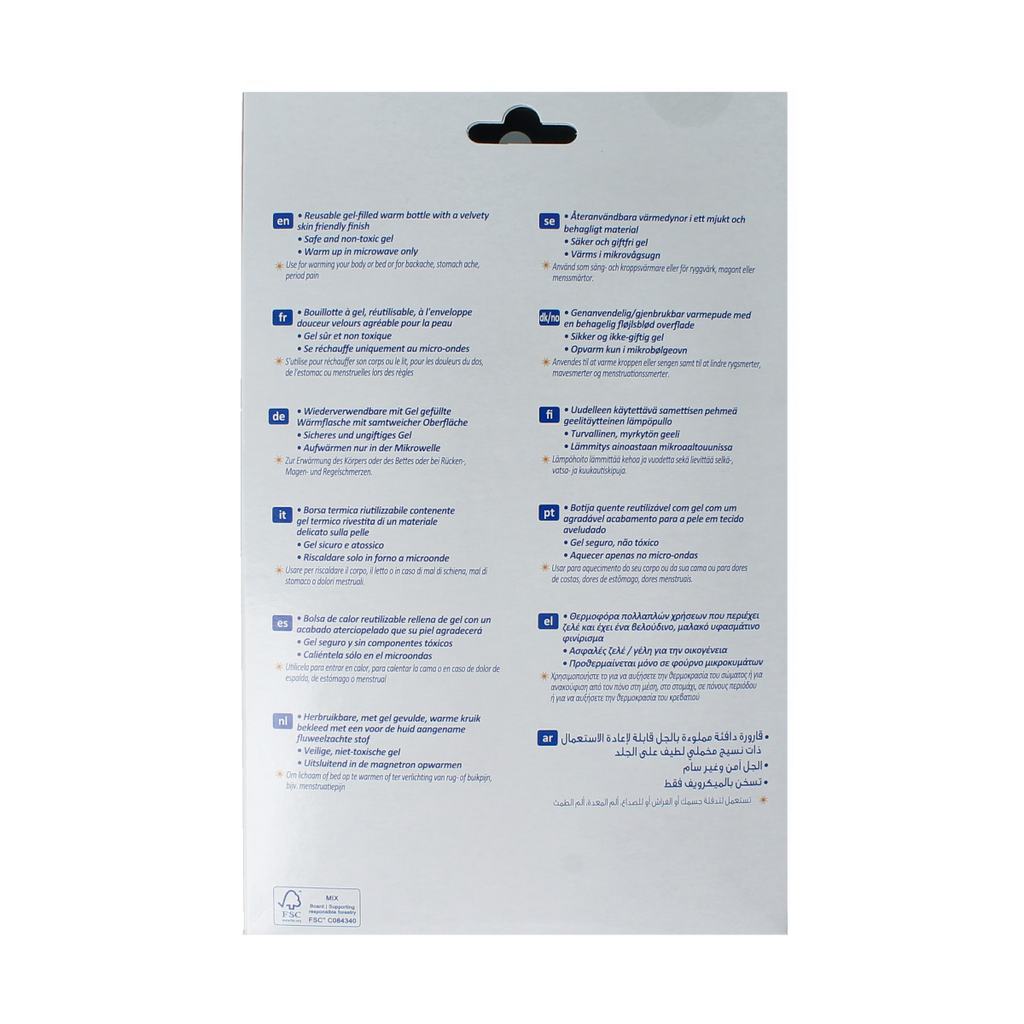 Nexcare Cold hot kruik traditioneel fluweel gevuld met gel 1.00 Stuks