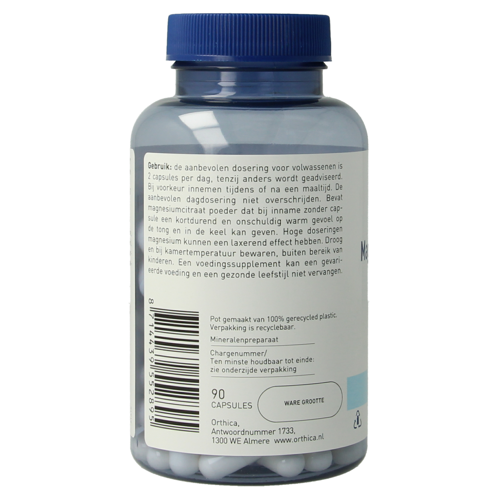 Orthica Magnesium citraat 125 90.00 Capsules