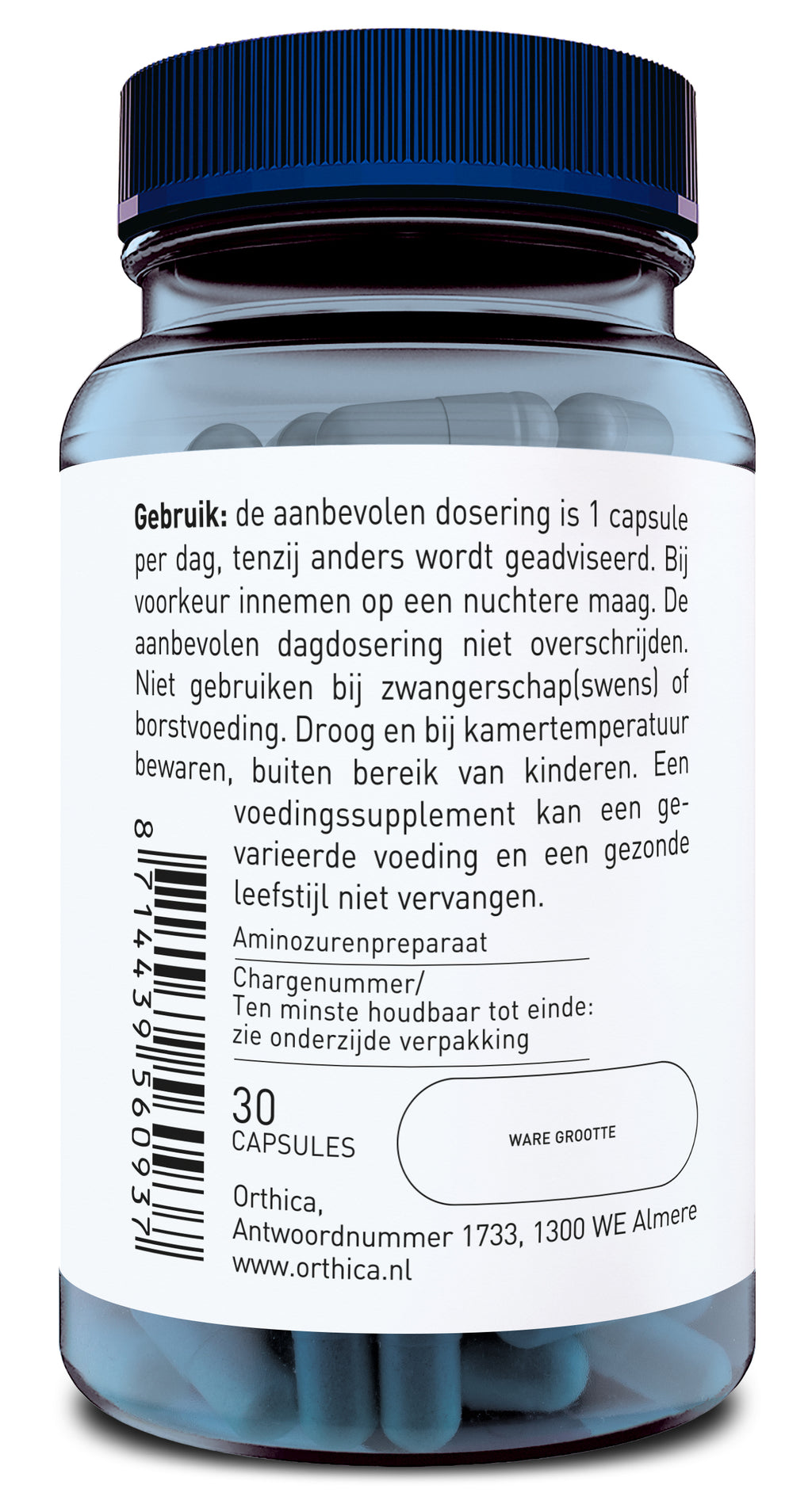 Orthica L-Tyrosine 500 30.00 Capsules