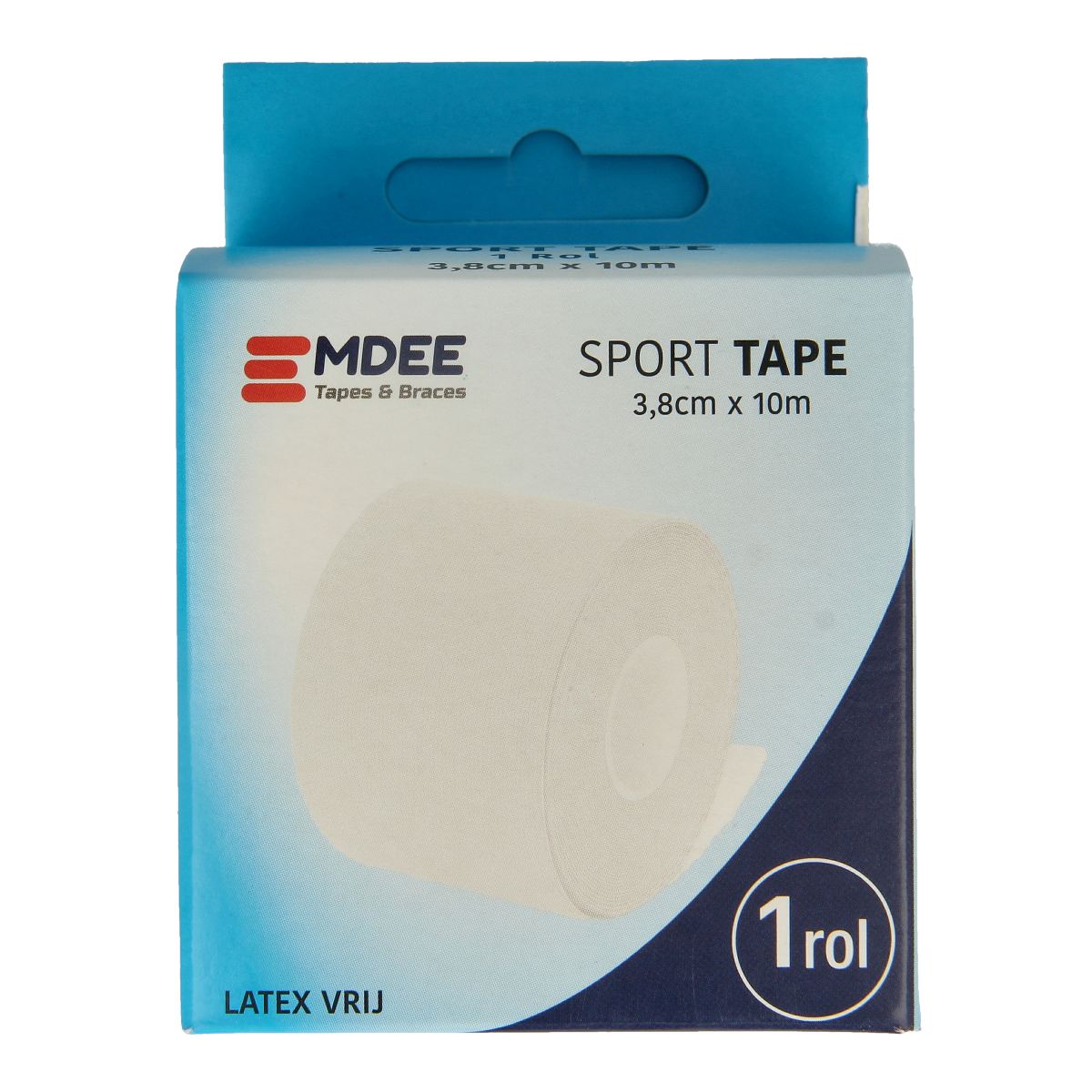Emdee Sport tape 3.8cm x 10m wit 1.00 Stuks