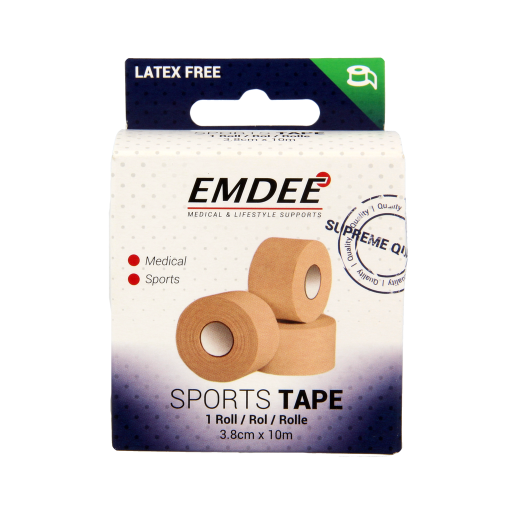Emdee Sport tape 3.8cm x 10m huidkleur 1.00 Stuks