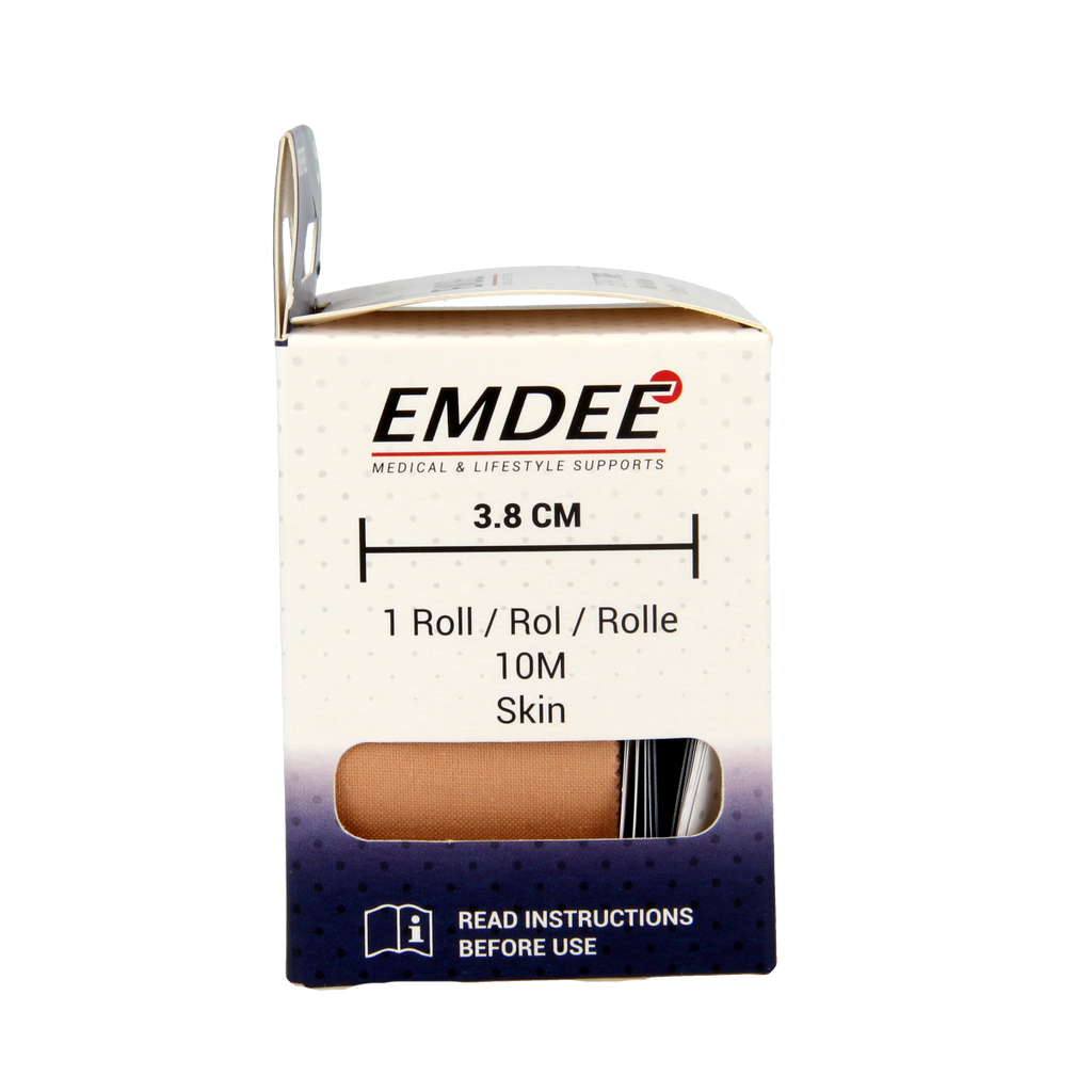 Emdee Sport tape 3.8cm x 10m huidkleur 1.00 Stuks