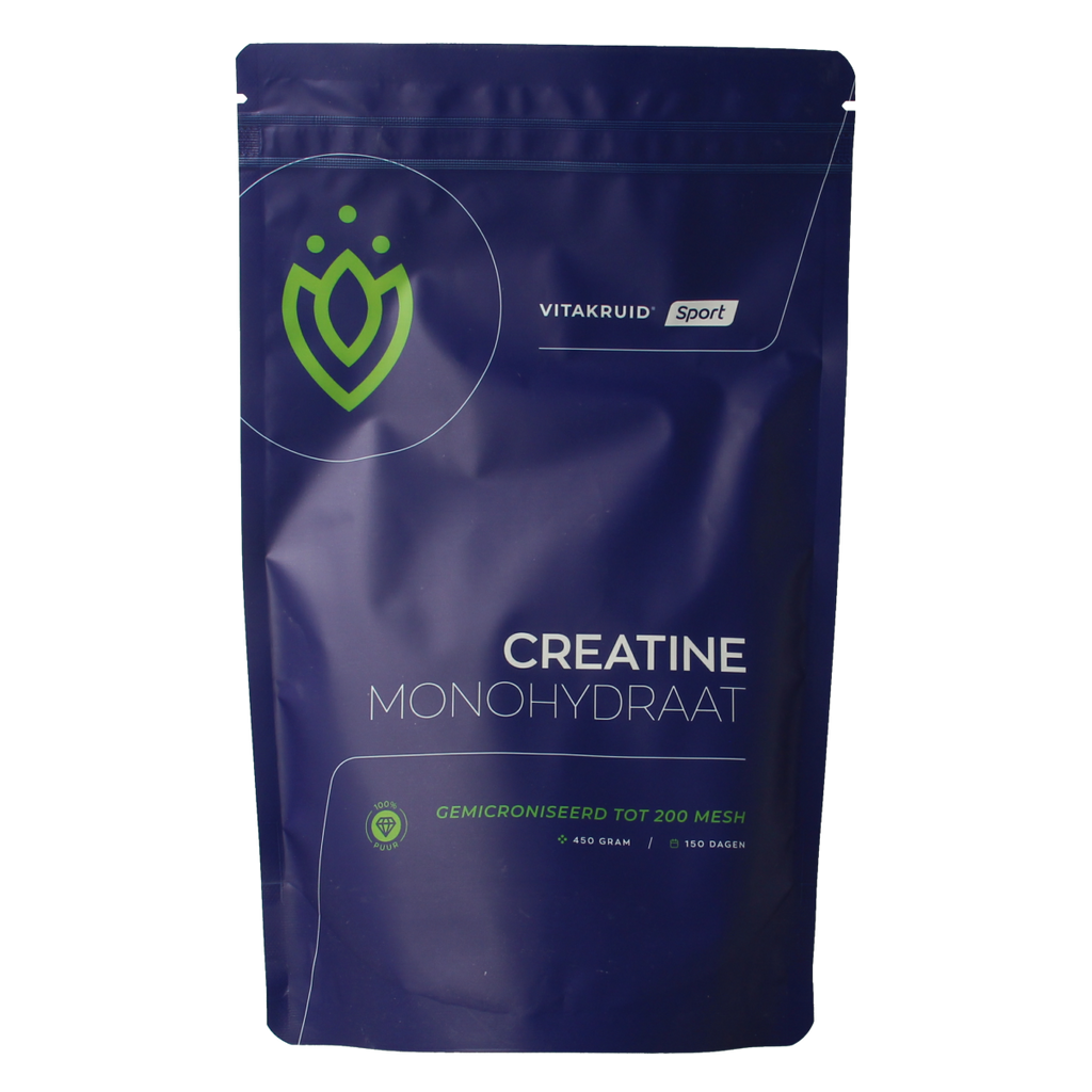 Vitakruid Creatine Monohydraat gemicroniseerd tot 200 mesh 450.00 Gram