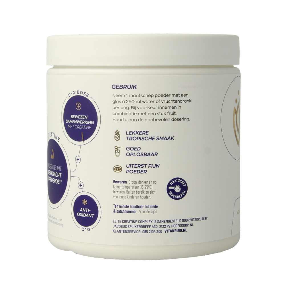 Vitakruid Elite Creatine Complex D-Ribose, Q10 & Magn Tropic 315.00 Gram