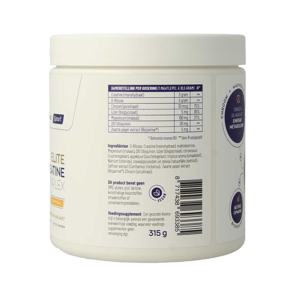 Vitakruid Elite Creatine Complex D-Ribose, Q10 & Magn Tropic 315.00 Gram