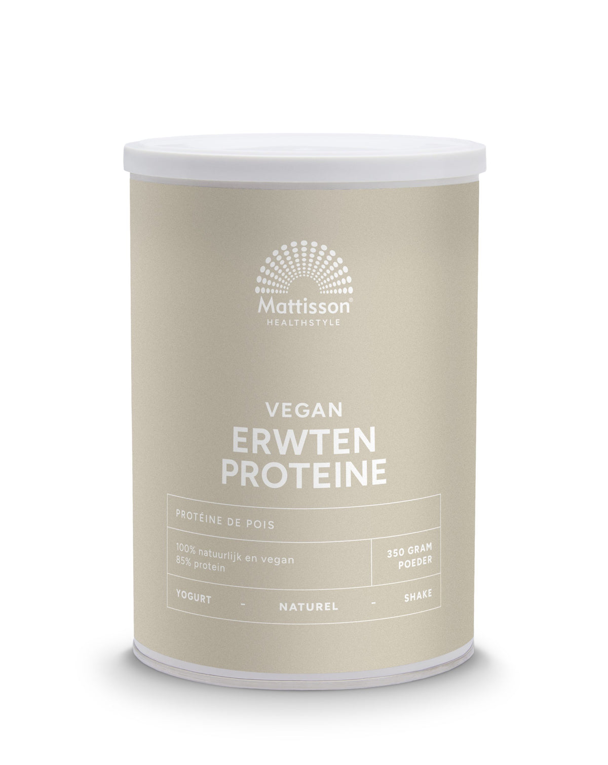 Mattisson Absolute erwten proteine naturel vegan 350.00 Gram