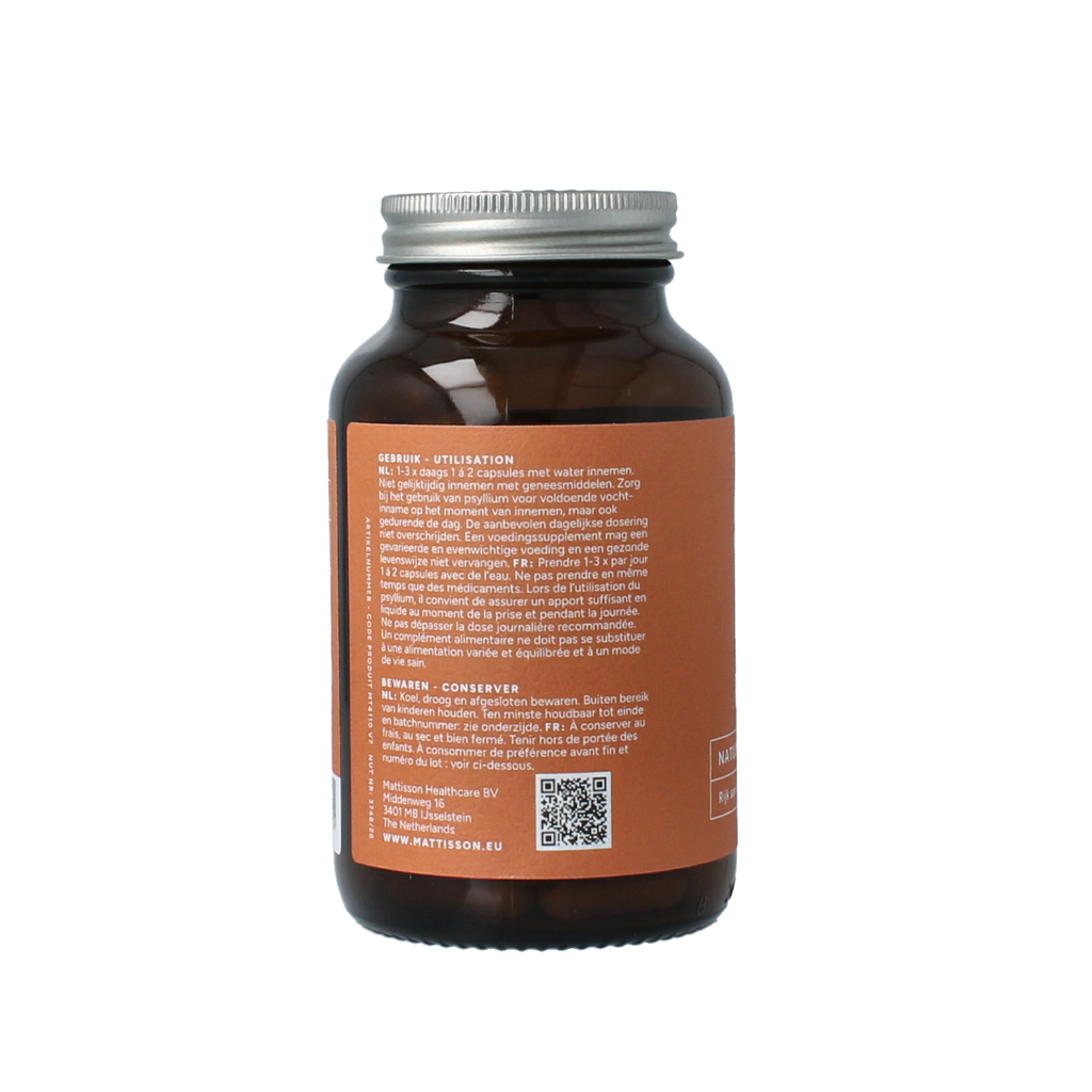 Mattisson Psyllium Husk 750mg bio 90.00 Vegetarische capsules