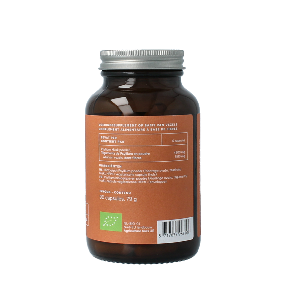 Mattisson Psyllium Husk 750mg bio 90.00 Vegetarische capsules