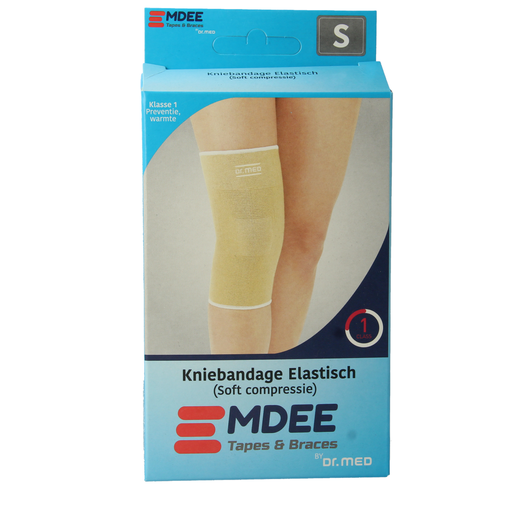 Emdee Elastic support knie maat S huidskleur 1.00 Stuks