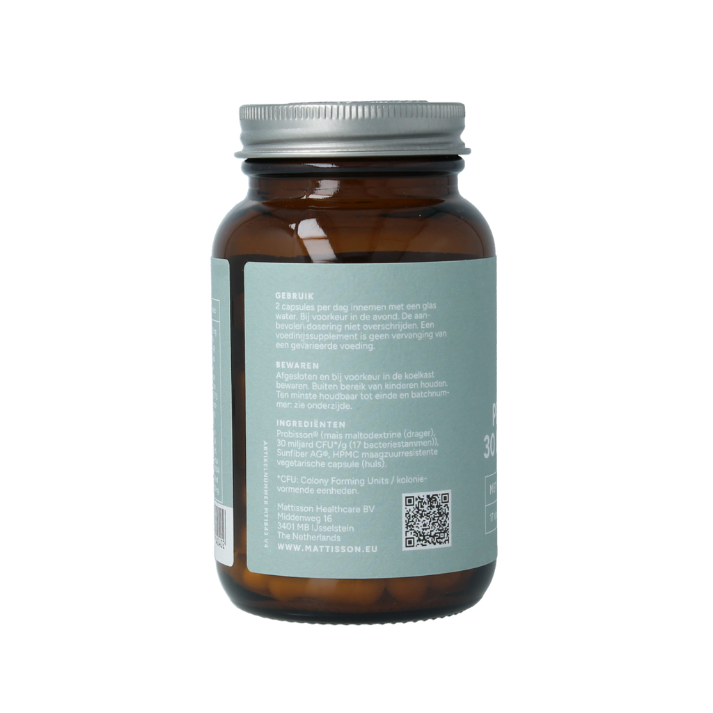 Mattisson Probisson 30 miljard CFU met prebiotica 60.00 Capsules