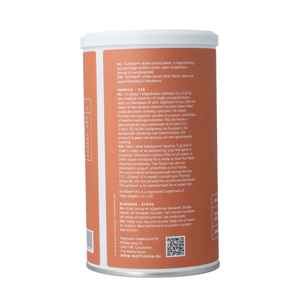 Mattisson Sunfiber oplosbare guarboonvezels vegan 125.00 Gram