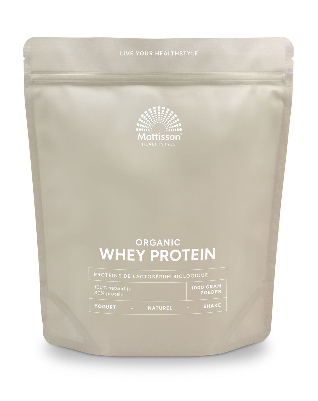 Mattisson Wei proteine poeder 80% natuurlijk bio 1 Kilogram
