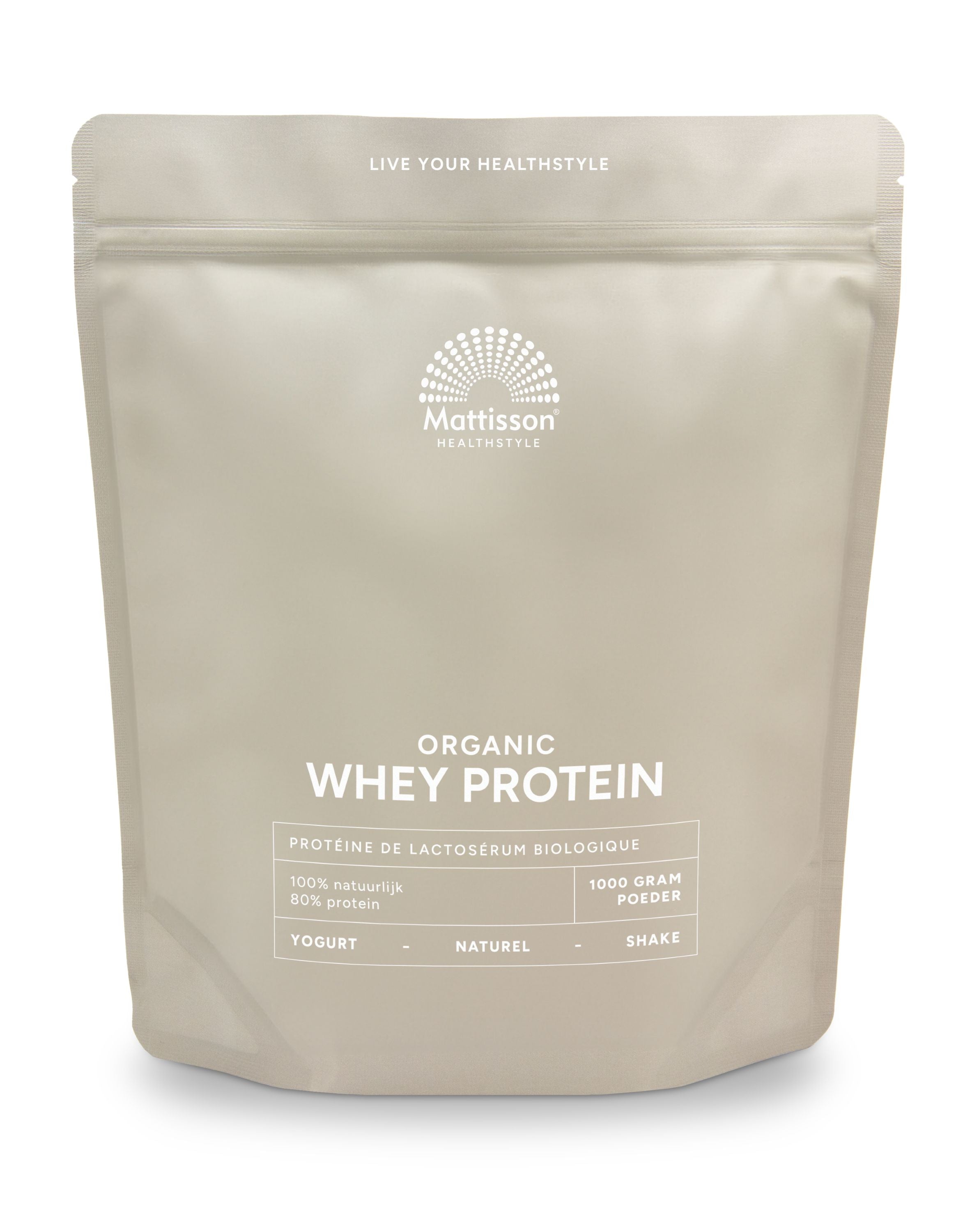Mattisson Wei proteine poeder 80% natuurlijk bio 1 Kilogram