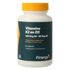 Fittergy K2 (100mcg) en D3 (50mcg) 60.00 Tabletten