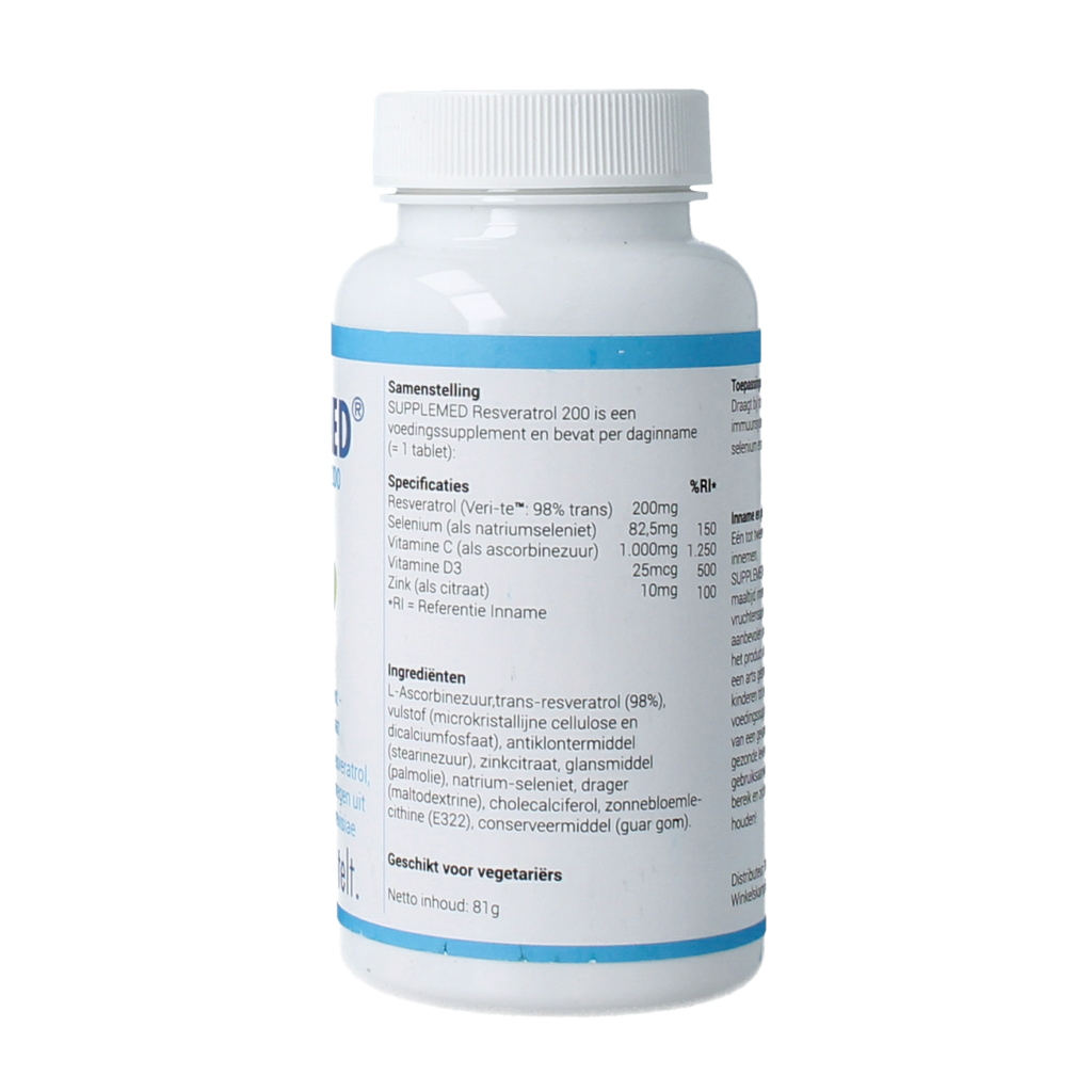 Supplemed Resveratrol 200 60.00 Tabletten